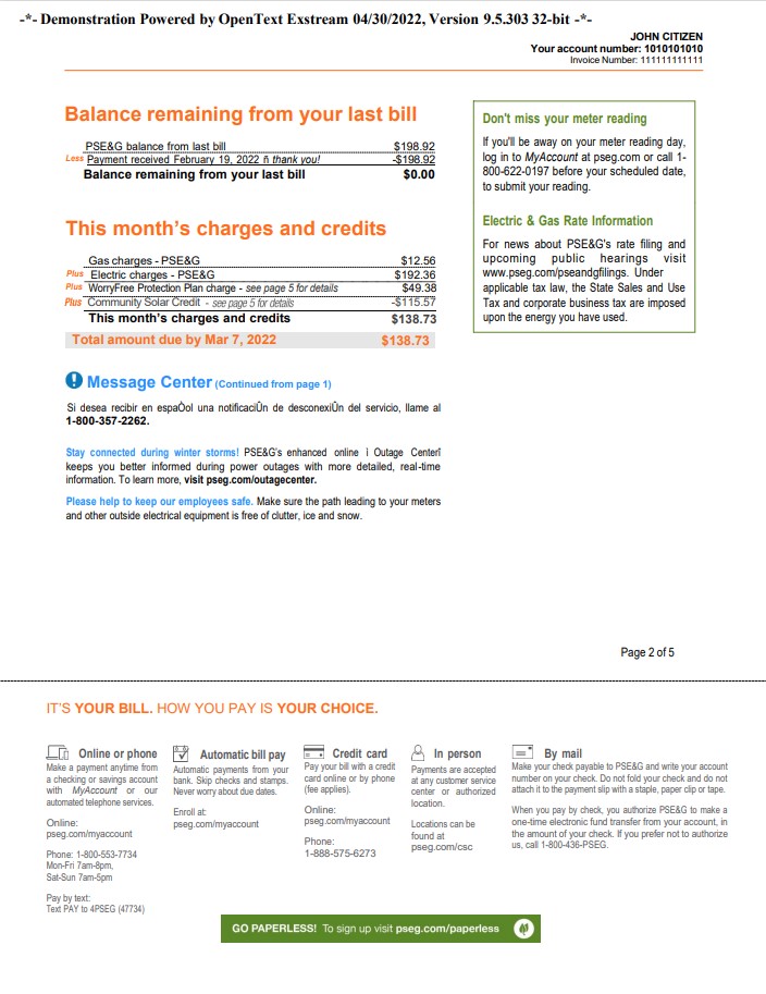  Minol USA business utility bill 